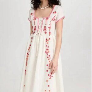 Tach Rafaella Hand Embroidered Dress, Size XL